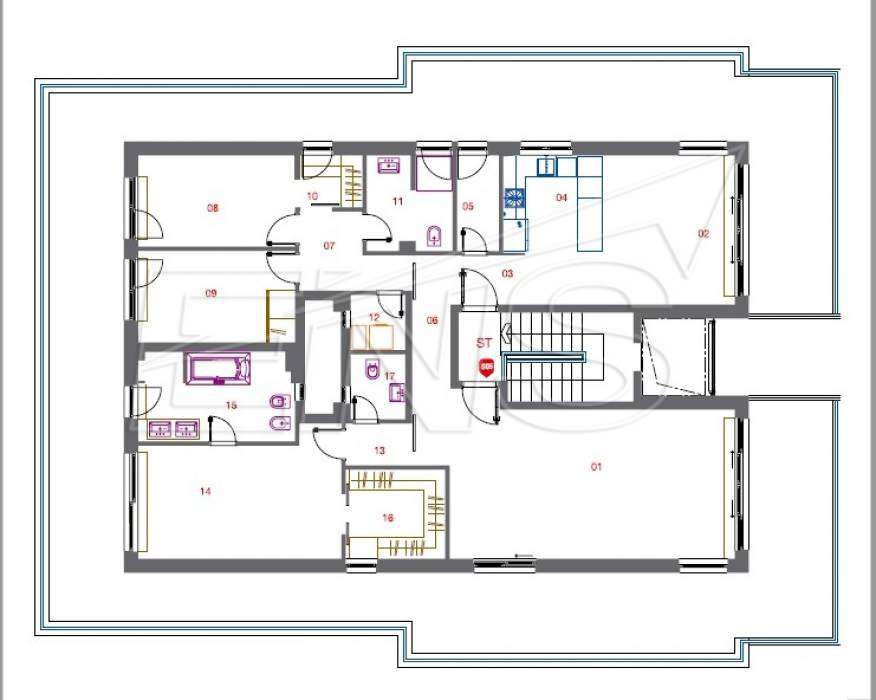 Dedinje, moderan penthouse